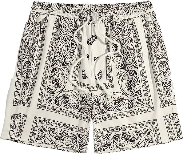 Printed Shorts With Pocket-Waves And Trunks