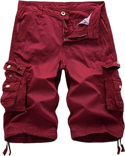Cotton Fit Cargo Shorts-Waves And Trunks