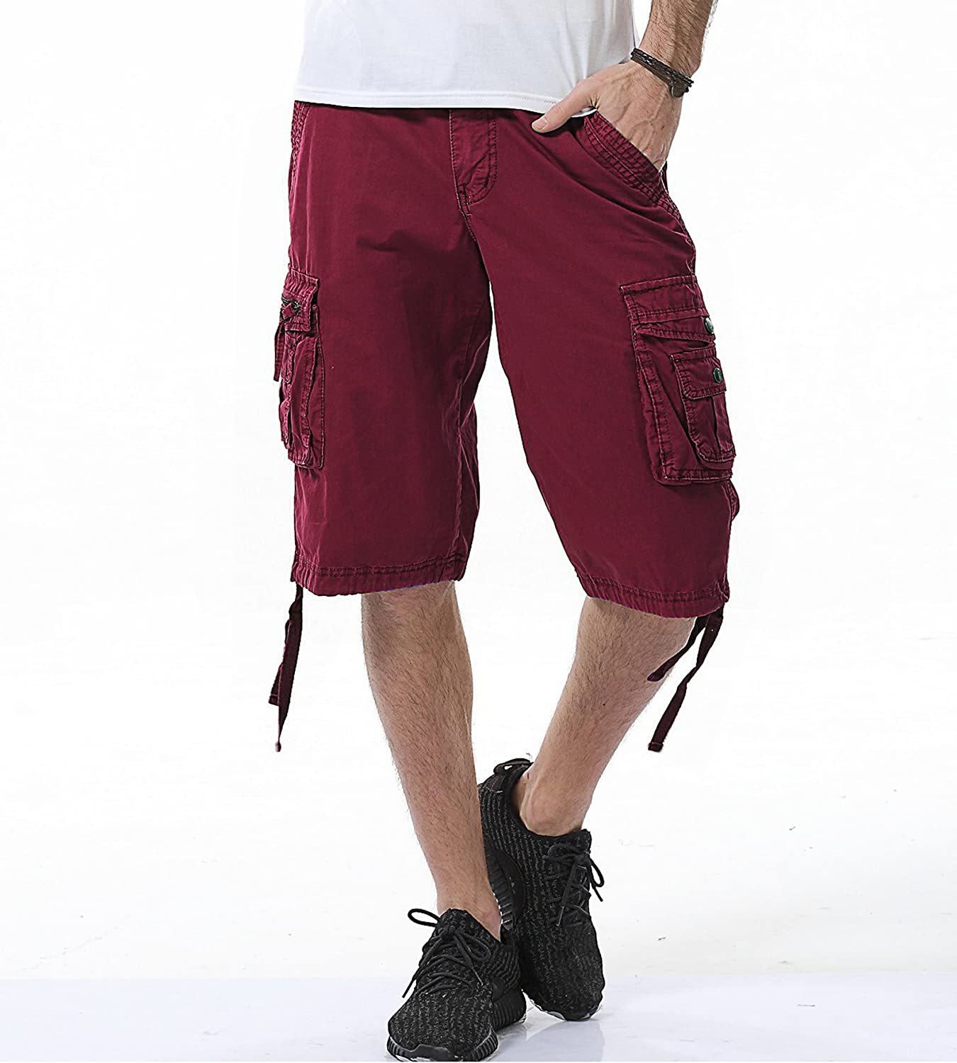 Relaxed Fit Multi Pocket Shorts-Waves And Trunks