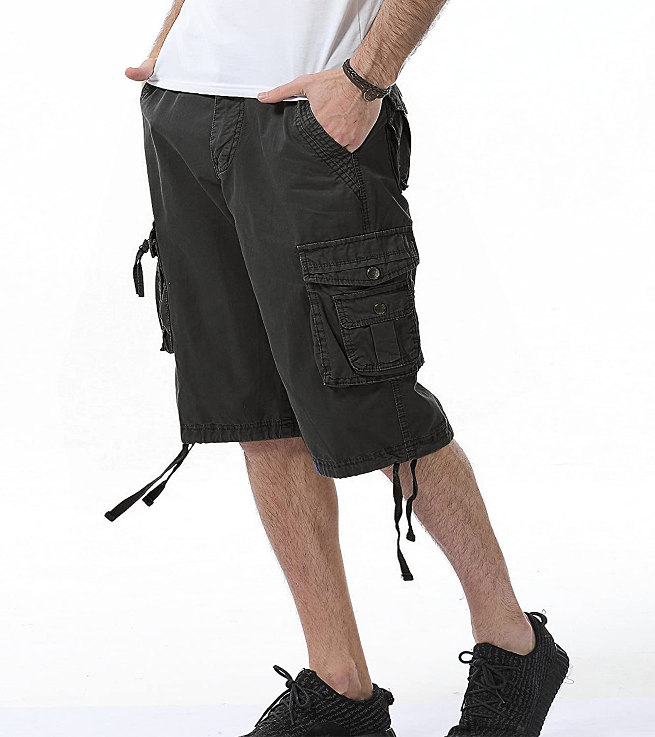 Relaxed Fit Multi Pocket Shorts-Waves And Trunks