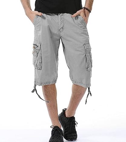 Cotton Fit Cargo Shorts-Waves And Trunks
