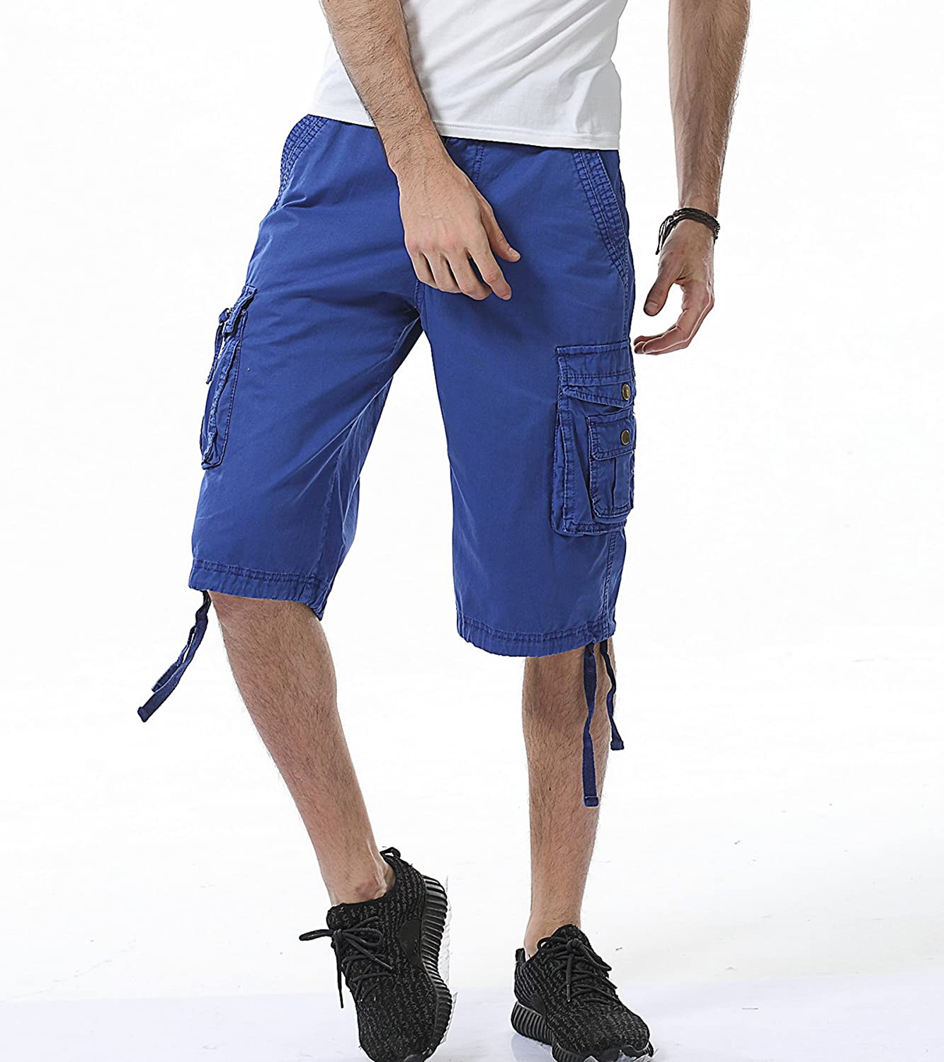 Relaxed Fit Multi Pocket Shorts-Waves And Trunks