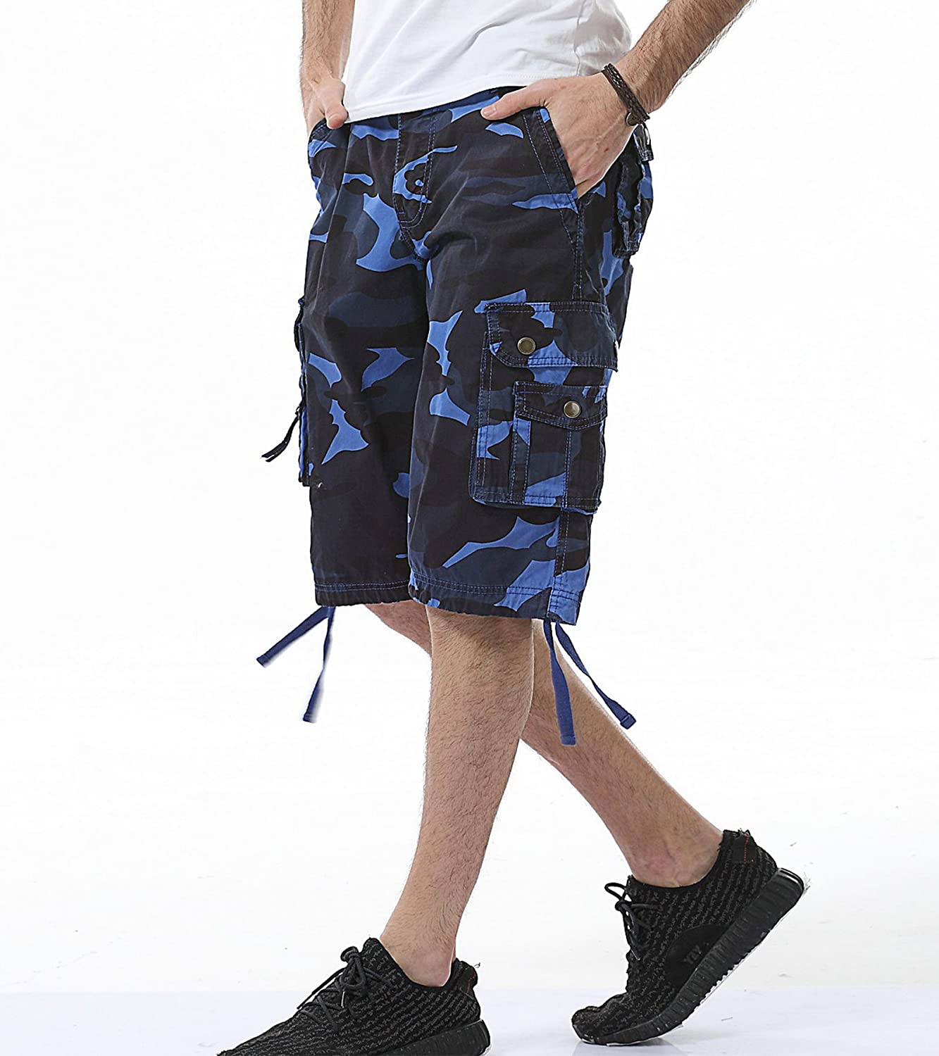 Camouflage Cargo Shorts-Waves And Trunks