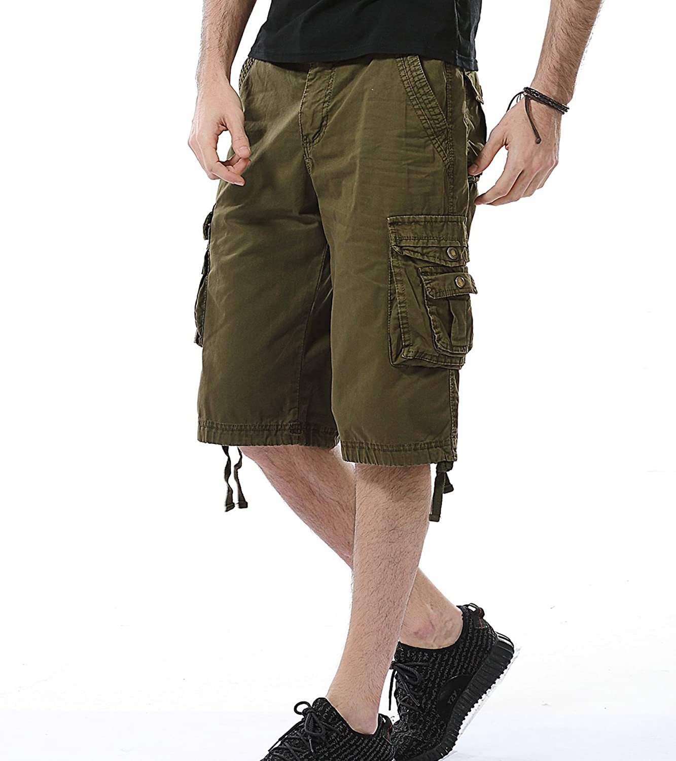 Relaxed Fit Multi Pocket Shorts-Waves And Trunks