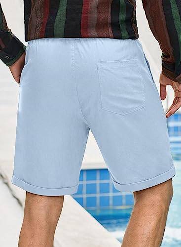 Adjustable Casual Summer Beach Shorts-Waves And Trunks