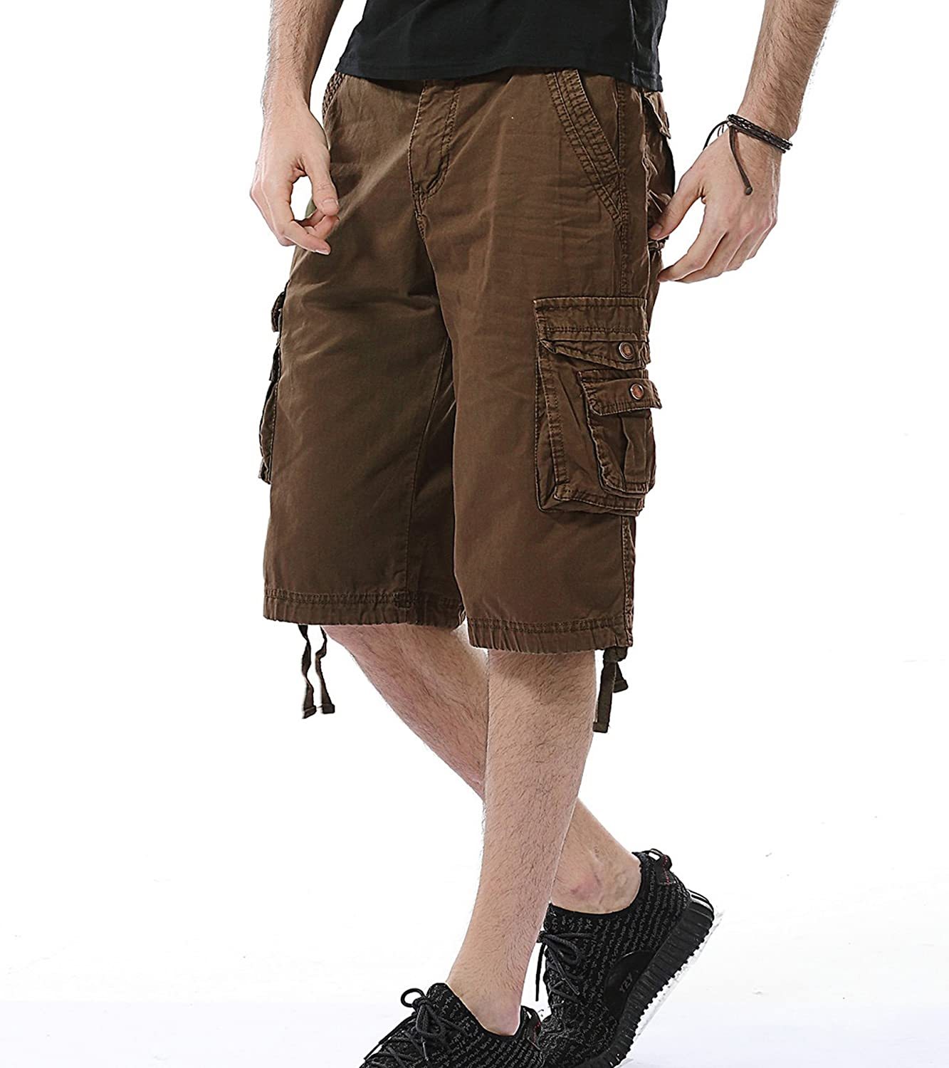 Relaxed Fit Multi Pocket Shorts-Waves And Trunks