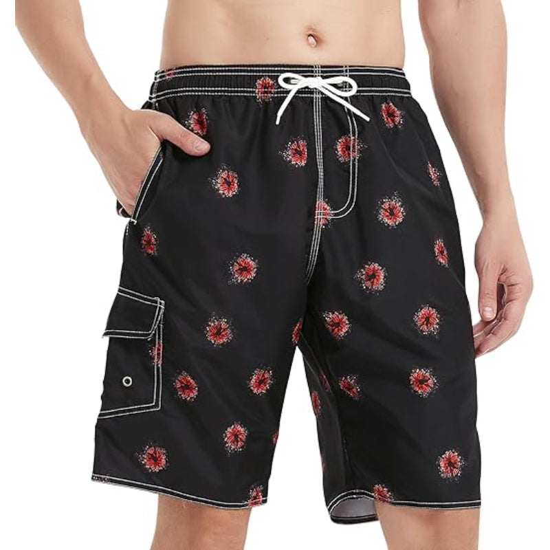 Vibrant Tropical Swim Shorts