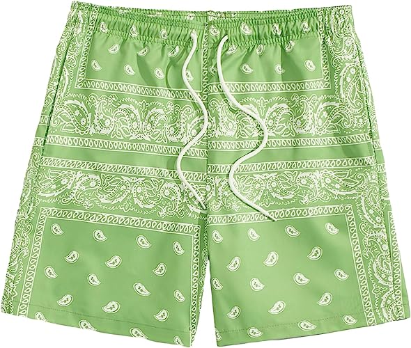 Printed Shorts With Pocket-Waves And Trunks