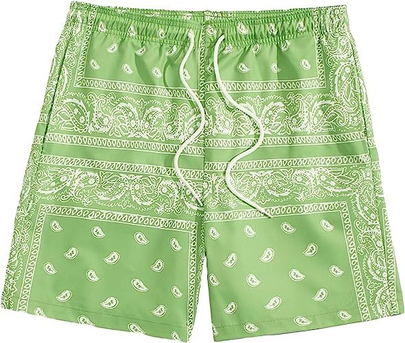 Printed Shorts With Pocket-Waves And Trunks