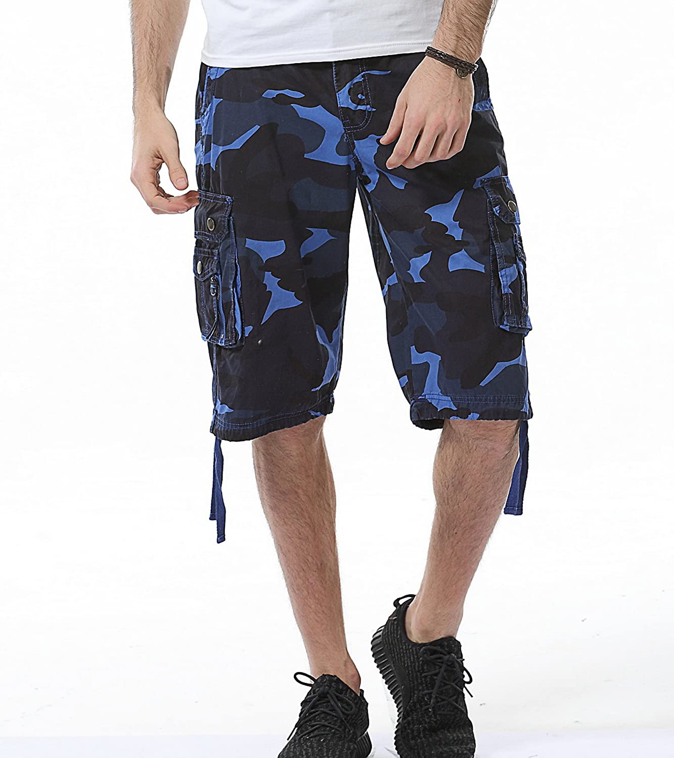 Camouflage Cargo Shorts-Waves And Trunks