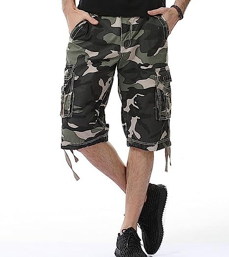 Cotton Fit Cargo Shorts-Waves And Trunks