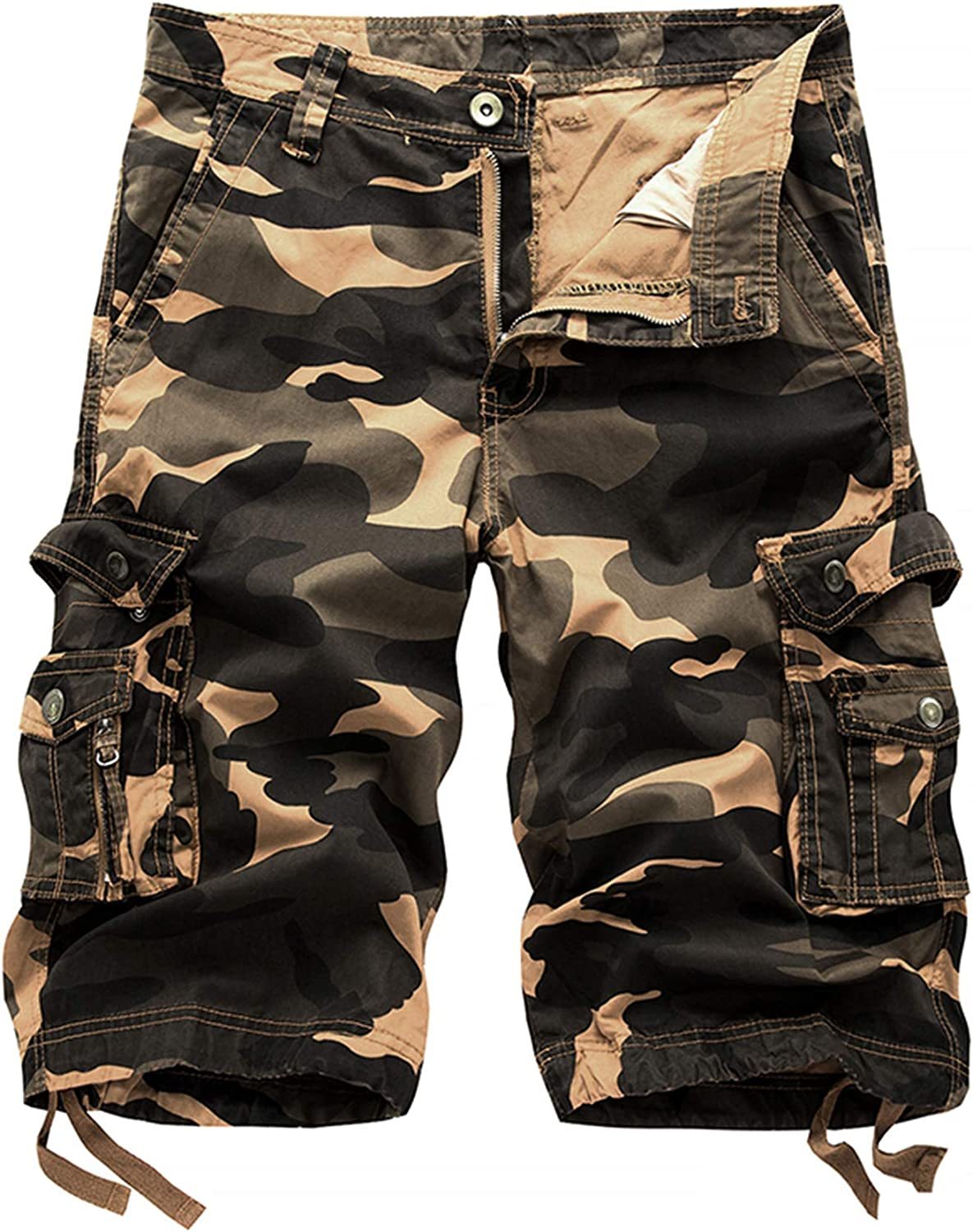 Camouflage Cargo Shorts-Waves And Trunks