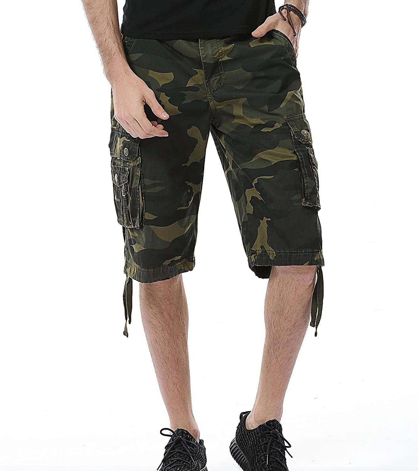Camouflage Cargo Shorts-Waves And Trunks