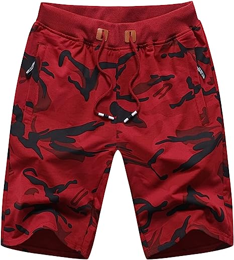 Casual Workout Camo Shorts-Waves And Trunks