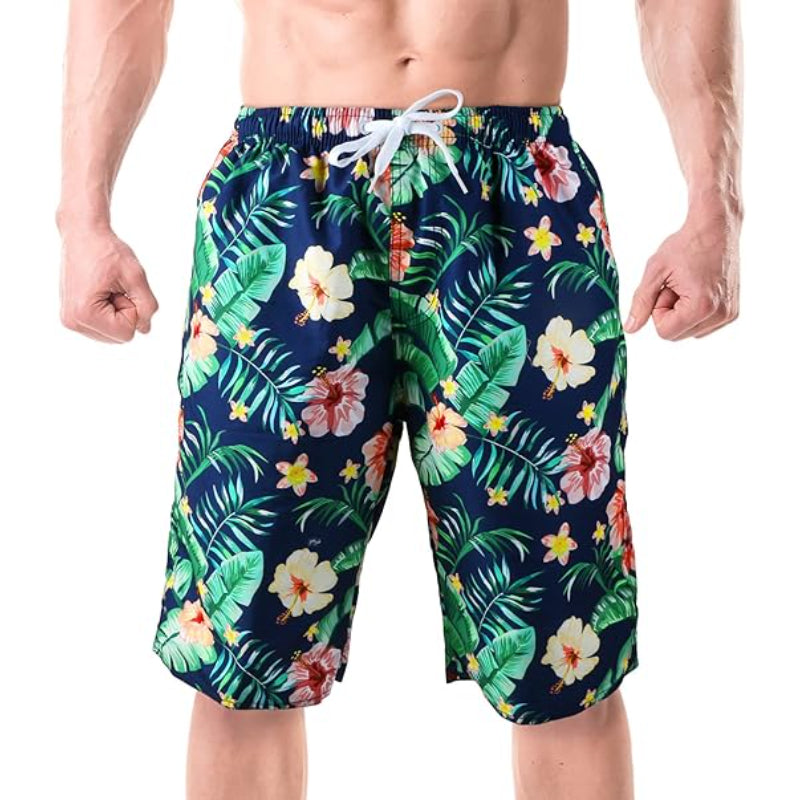 Vibrant Tropical Swim Shorts