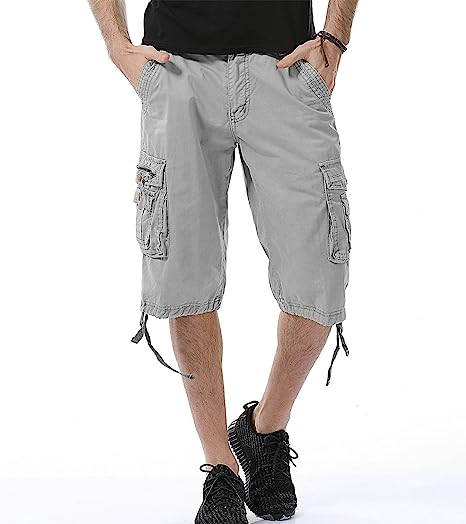Cotton Fit Cargo Shorts-Waves And Trunks