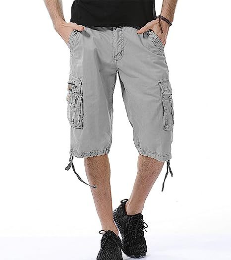 Cotton Fit Cargo Shorts-Waves And Trunks