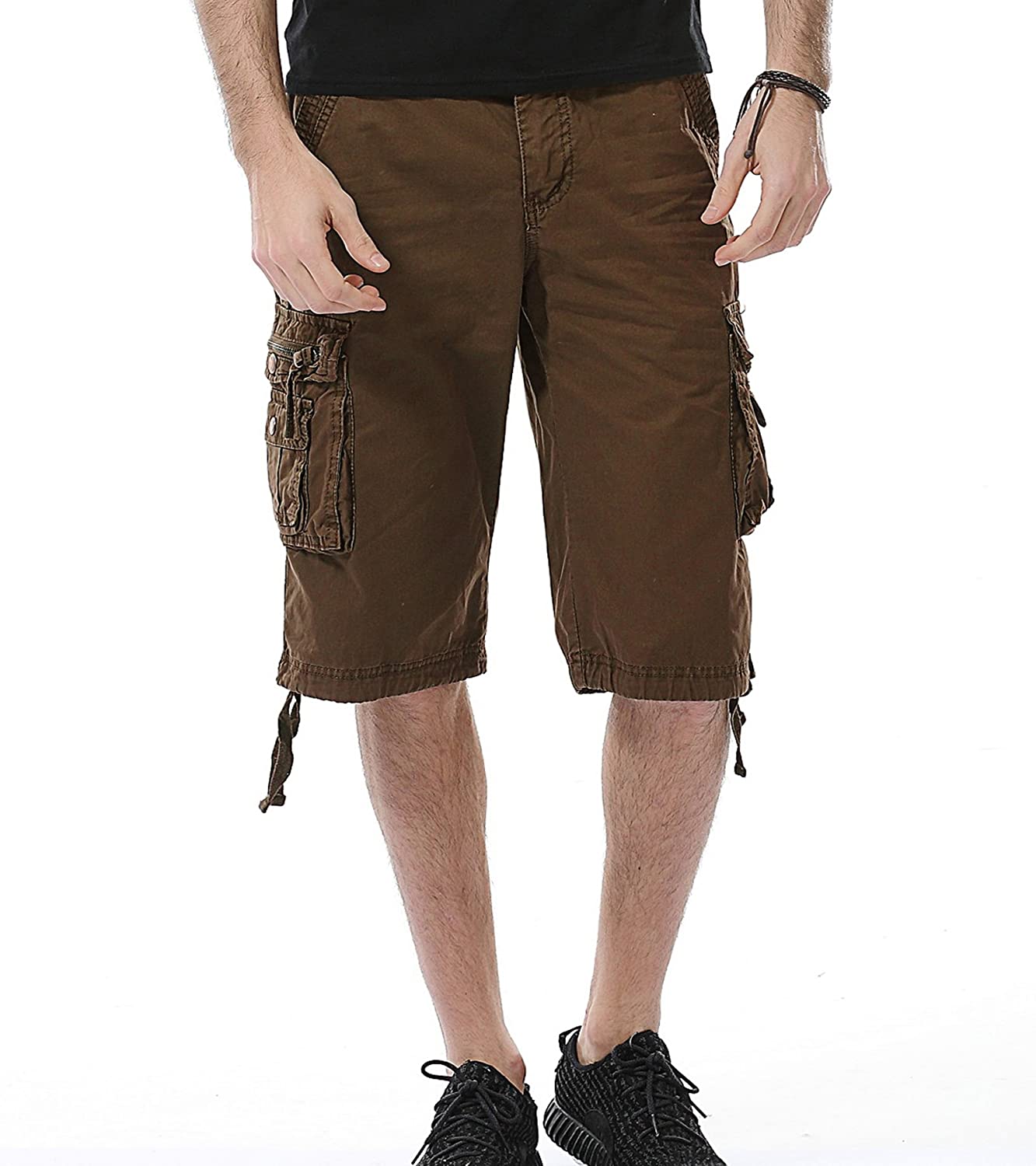 Relaxed Fit Multi Pocket Shorts-Waves And Trunks