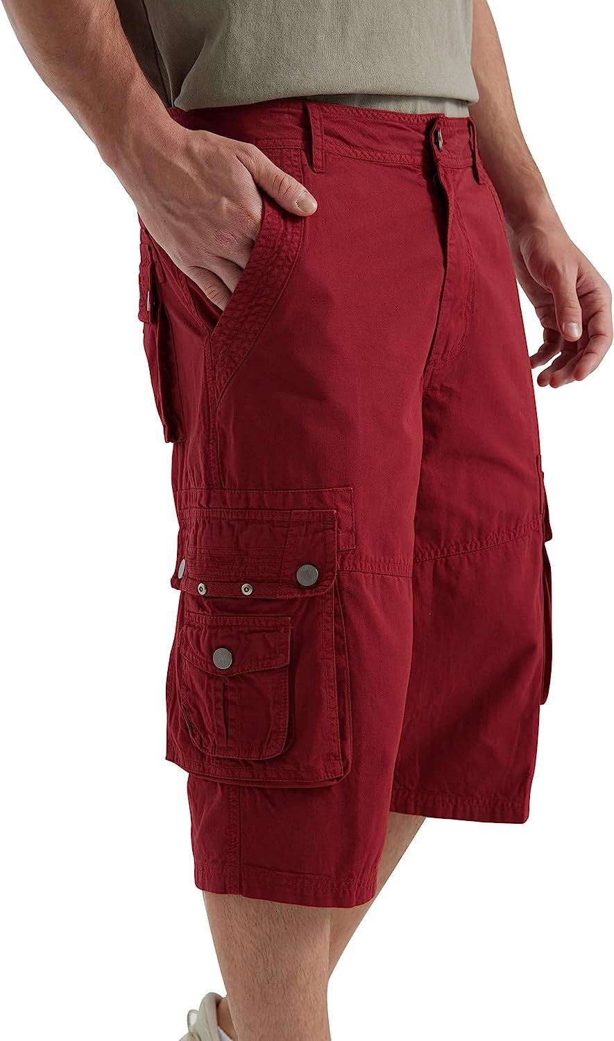 Multi Pocket Cotton Shorts-Waves And Trunks