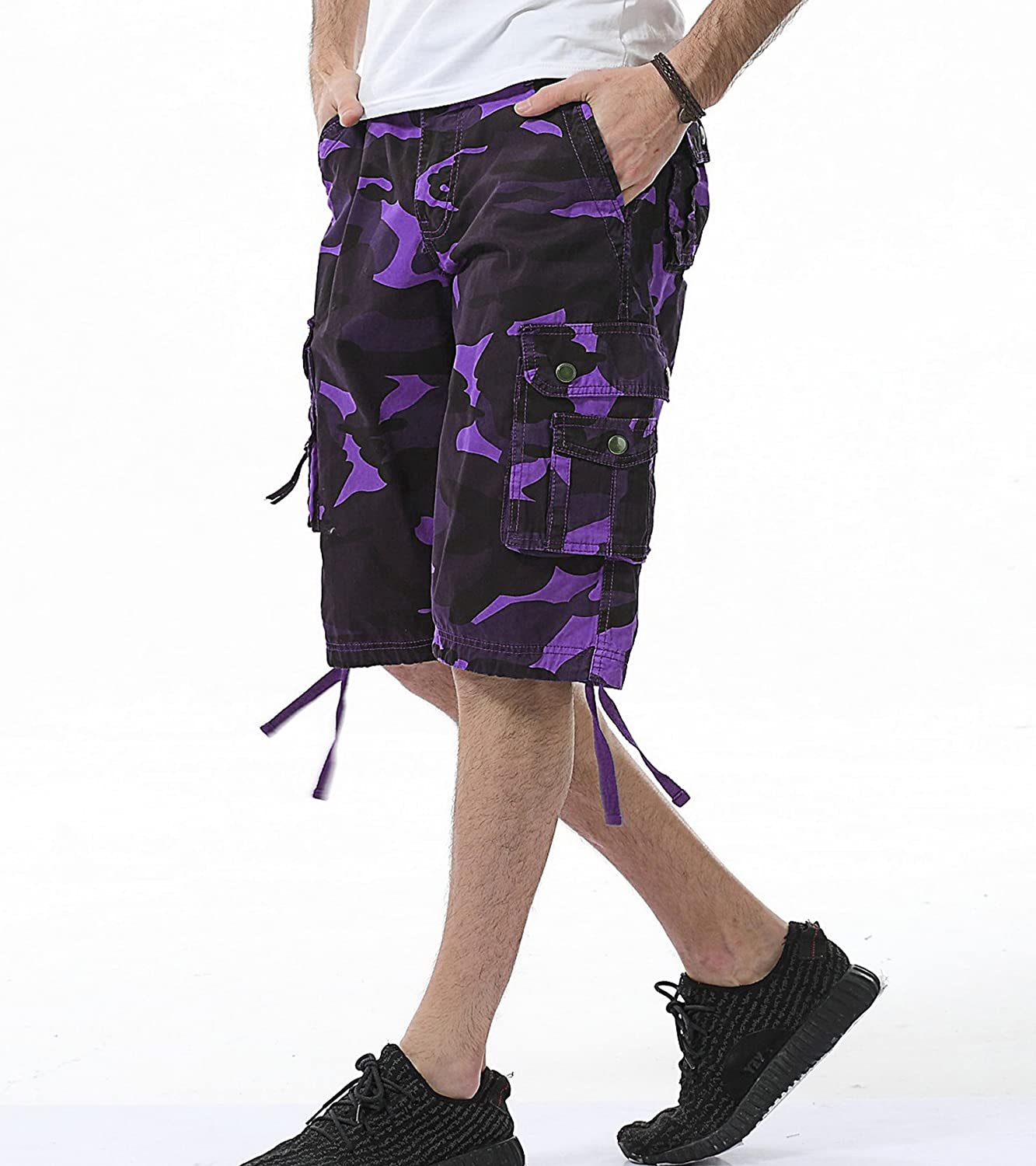 Camouflage Cargo Shorts-Waves And Trunks