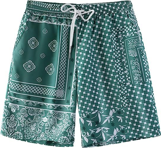 Printed Shorts With Pocket-Waves And Trunks