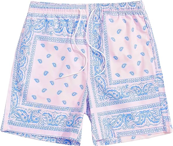Printed Shorts With Pocket-Waves And Trunks