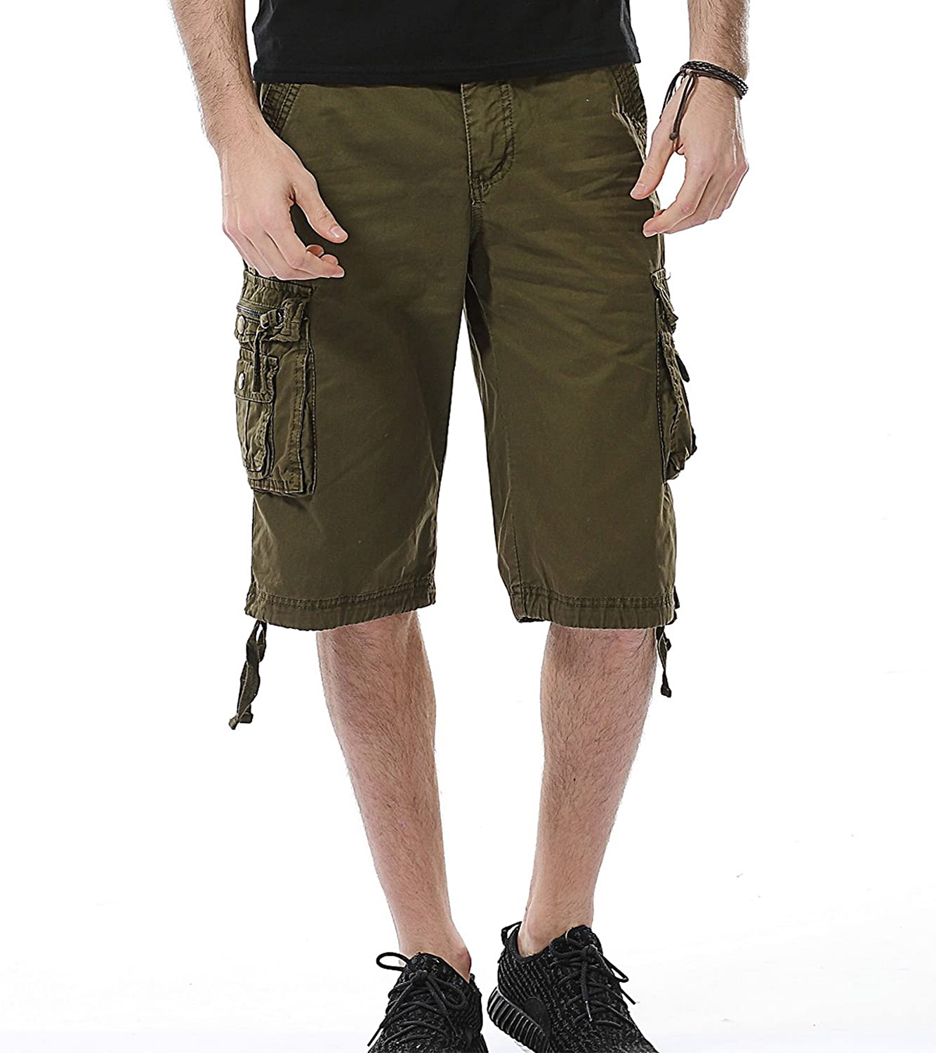 Relaxed Fit Multi Pocket Shorts-Waves And Trunks