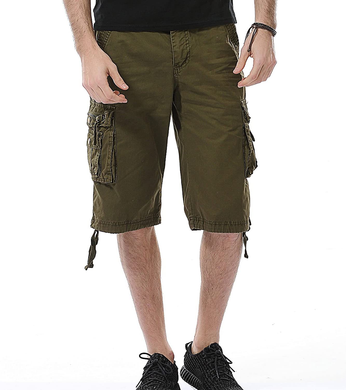 Relaxed Fit Multi Pocket Shorts-Waves And Trunks
