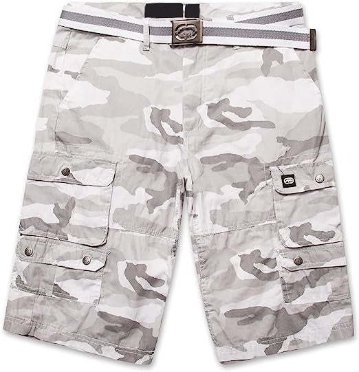 Cargo Shorts With Belt-Waves And Trunks