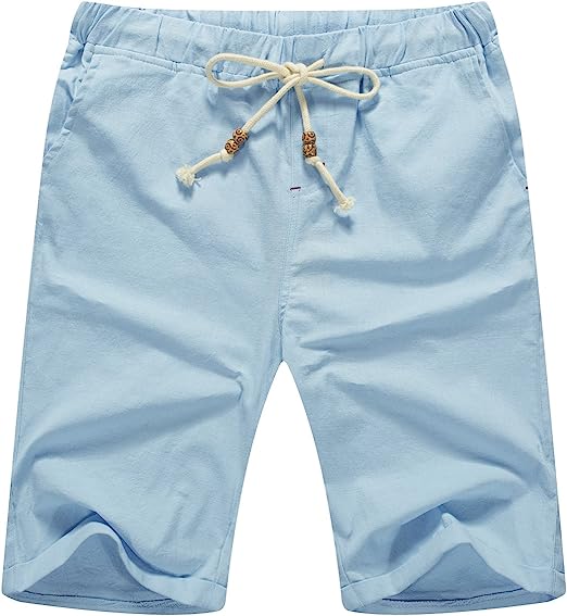 Casual Drawstring Closure Classic Fit Shorts-Waves And Trunks