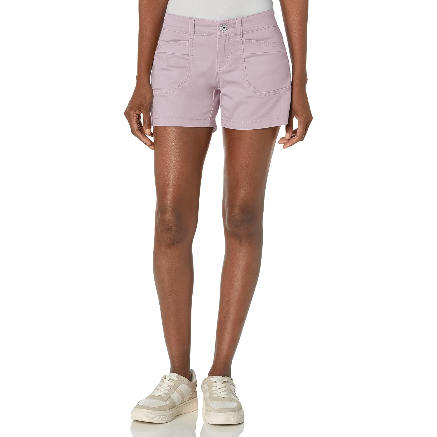 Button Style Comfy Stretchable Shorts For Women
