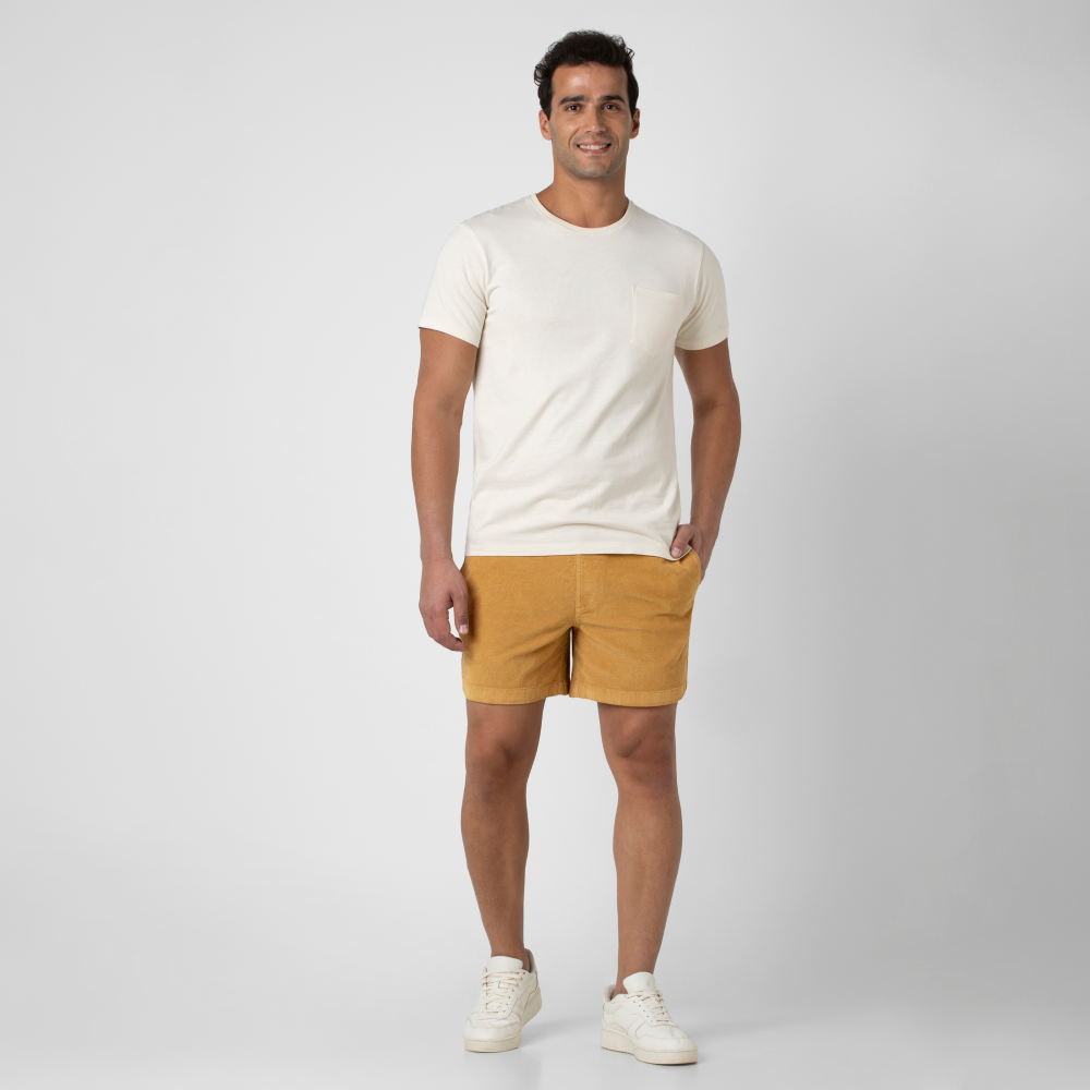 Casual Drawstring Shorts With Elastic Waistband-Waves And Trunks