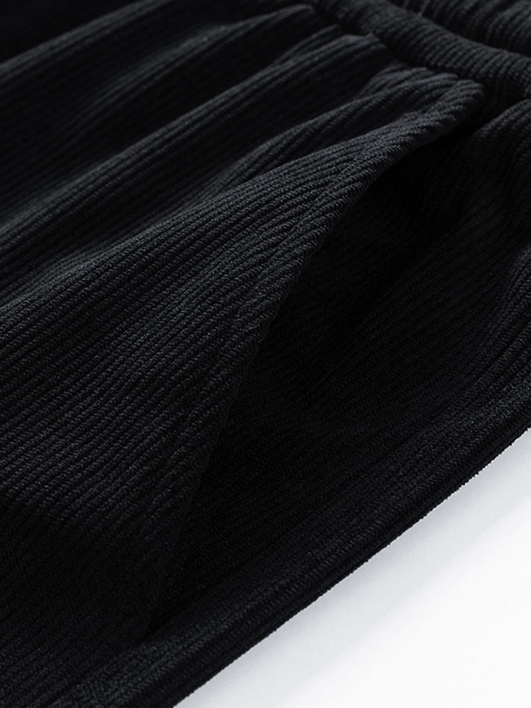 Casual Corduroy Cargo Joggers-Waves And Trunks