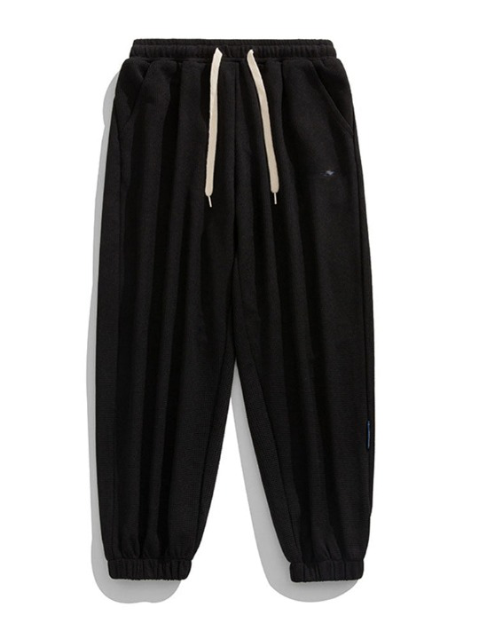 Embroidery Waffle Joggers-Waves And Trunks