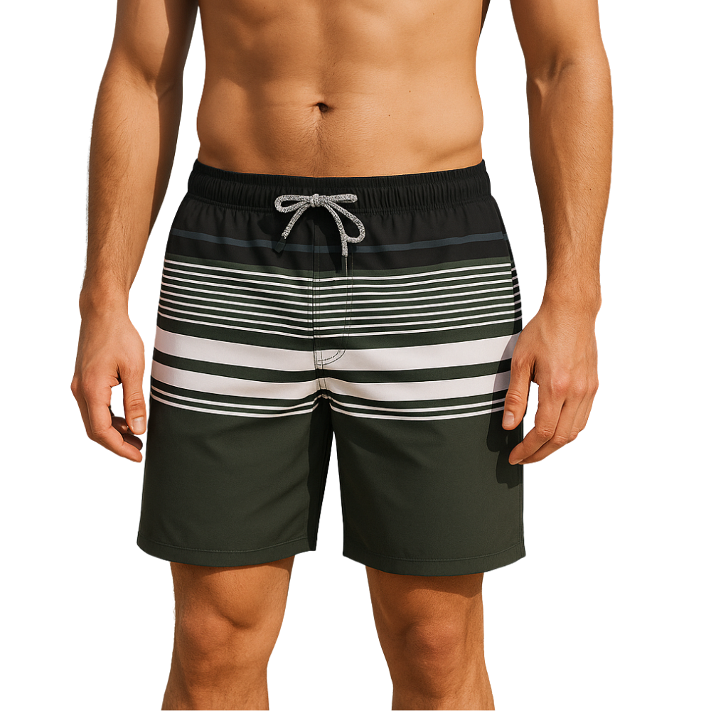 Casual Drawstring Swim Trunks