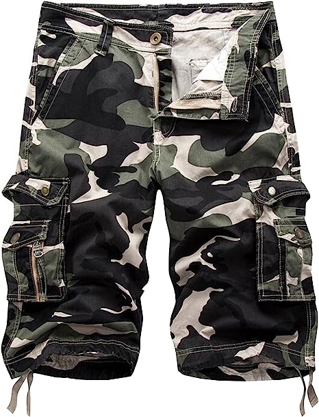 Cotton Fit Cargo Shorts-Waves And Trunks
