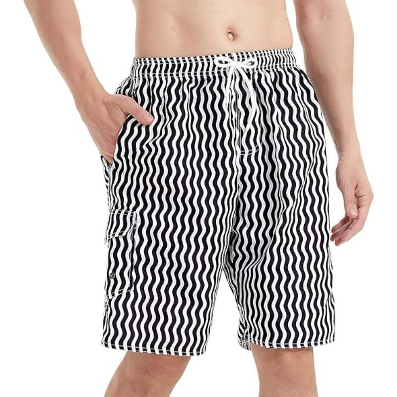 Vibrant Tropical Swim Shorts