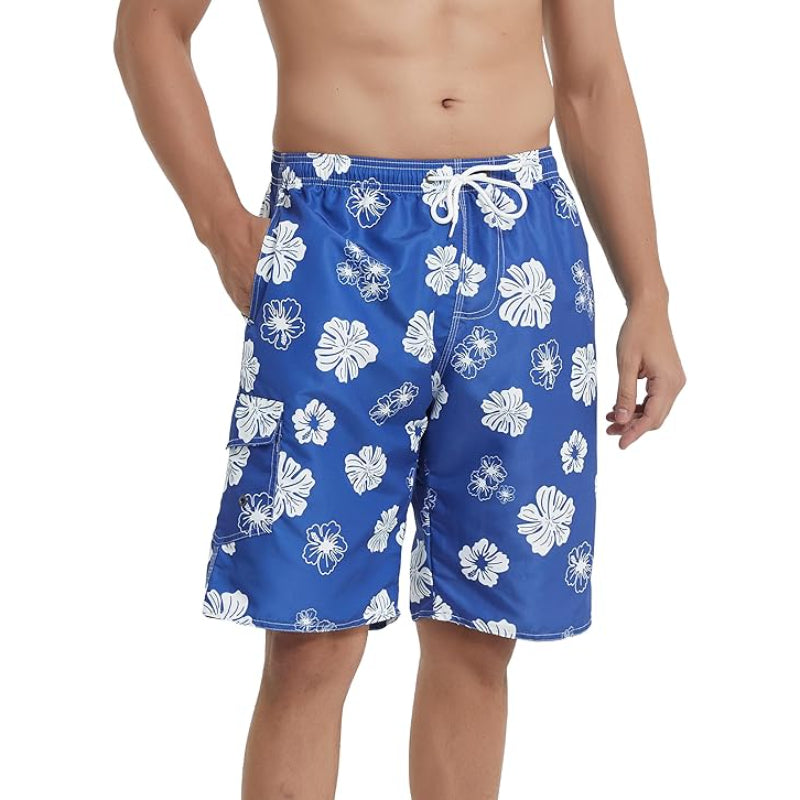 Vibrant Tropical Swim Shorts