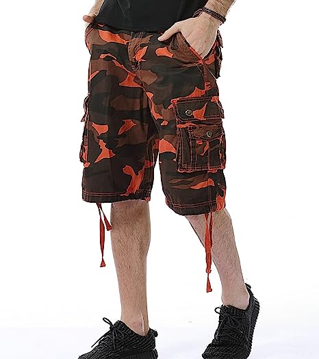 Cotton Fit Cargo Shorts-Waves And Trunks