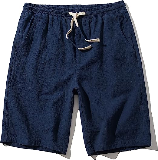Casual Elastic Waist Shorts-Waves And Trunks