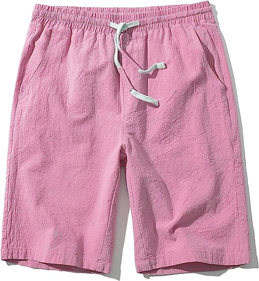 Casual Elastic Waist Shorts-Waves And Trunks
