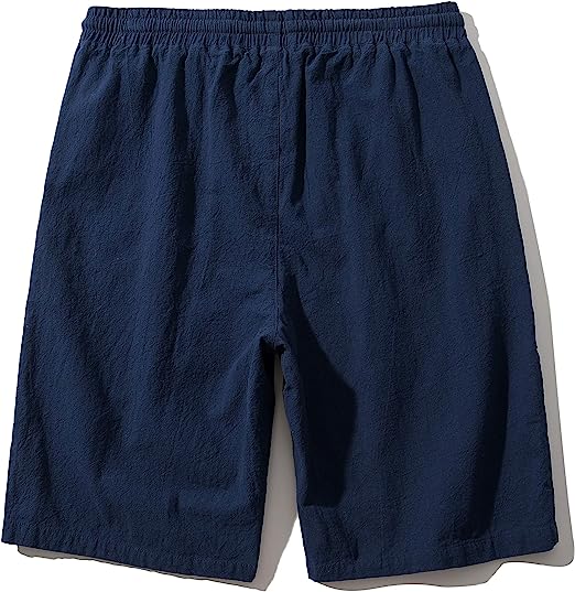 Casual Elastic Waist Shorts-Waves And Trunks