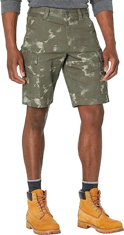 Canvas Relaxed Fit Cargo Short-Waves And Trunks