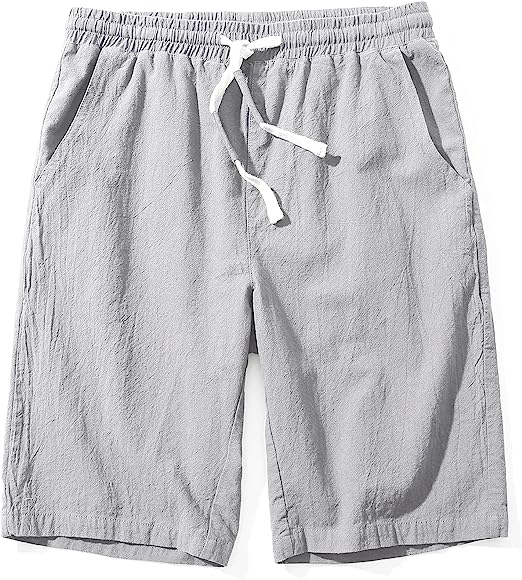 Casual Elastic Waist Shorts-Waves And Trunks