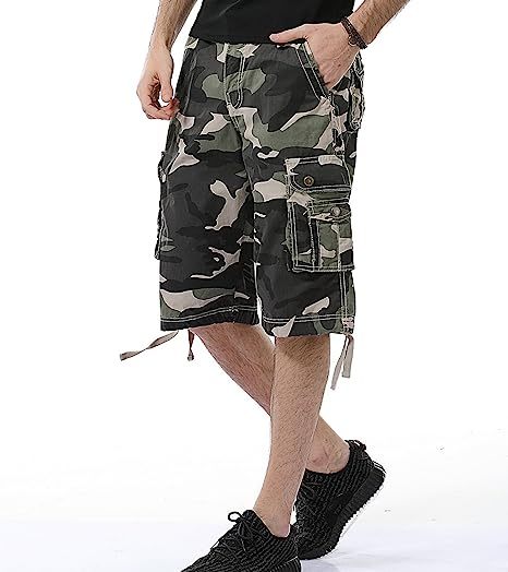Cotton Fit Cargo Shorts-Waves And Trunks