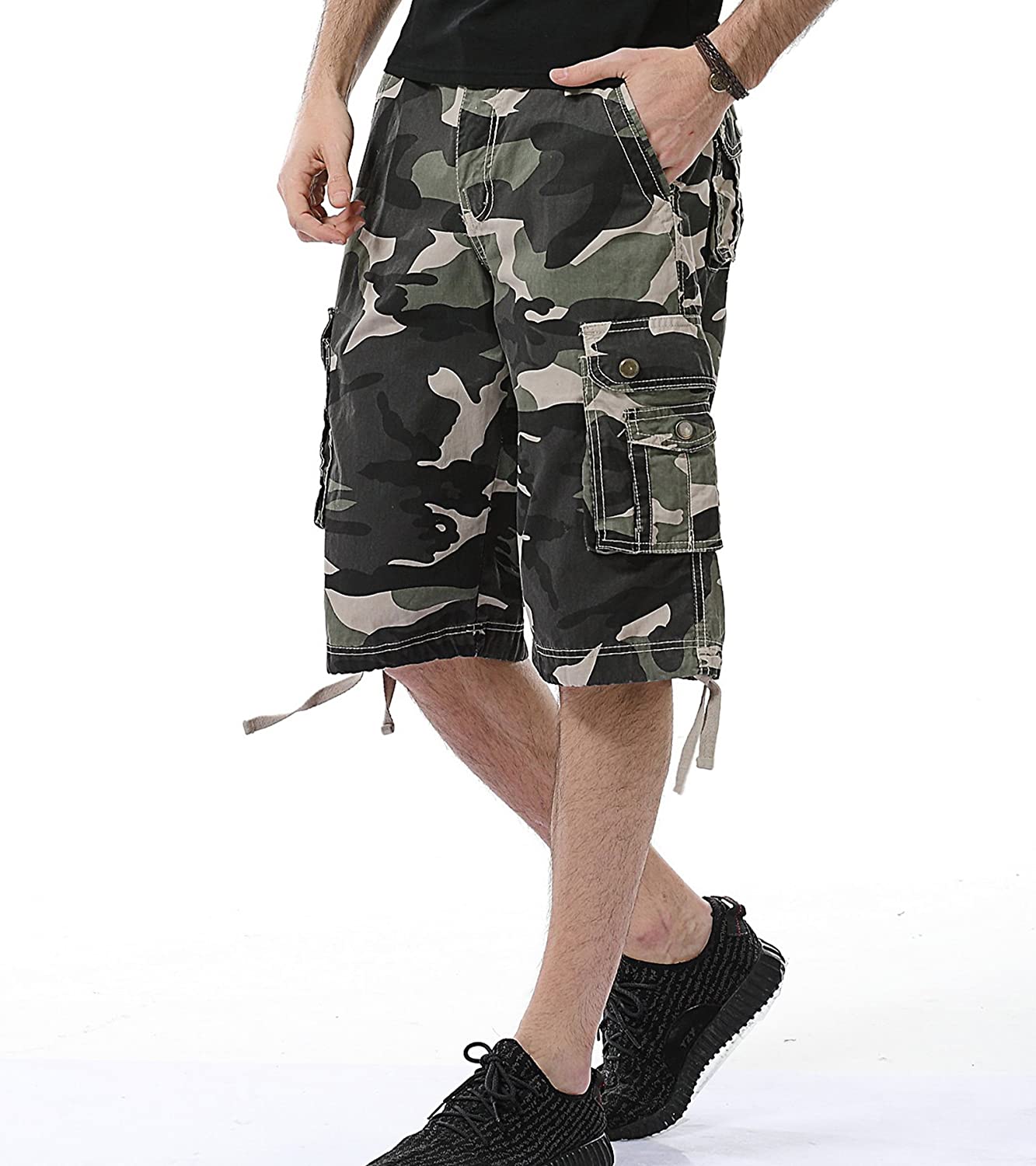 Camouflage Cargo Shorts-Waves And Trunks