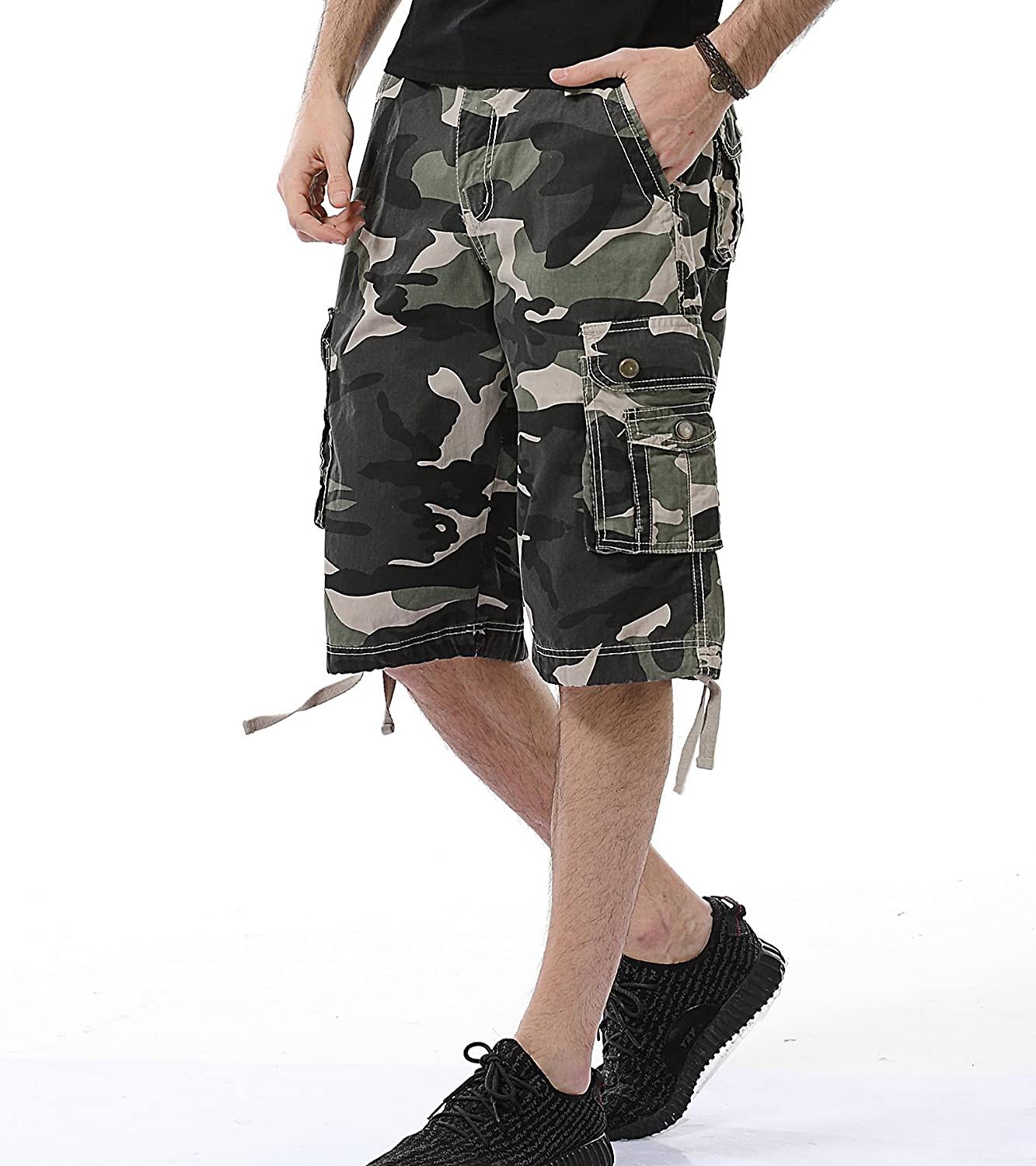 Camouflage Cargo Shorts-Waves And Trunks