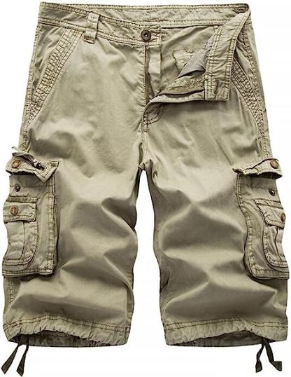 Cotton Fit Cargo Shorts-Waves And Trunks