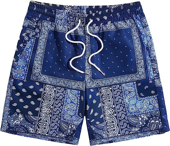 Printed Shorts With Pocket-Waves And Trunks