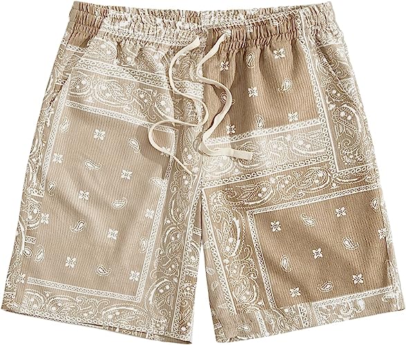 Printed Shorts With Pocket-Waves And Trunks